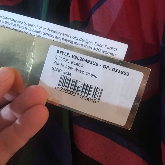 PatBO Rio High Low Wrap Maxi Dress Size 2 - Picture 7 of 7